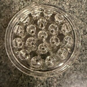 Clear Glass Flower Frog Frogmetal Centerpiece Insert